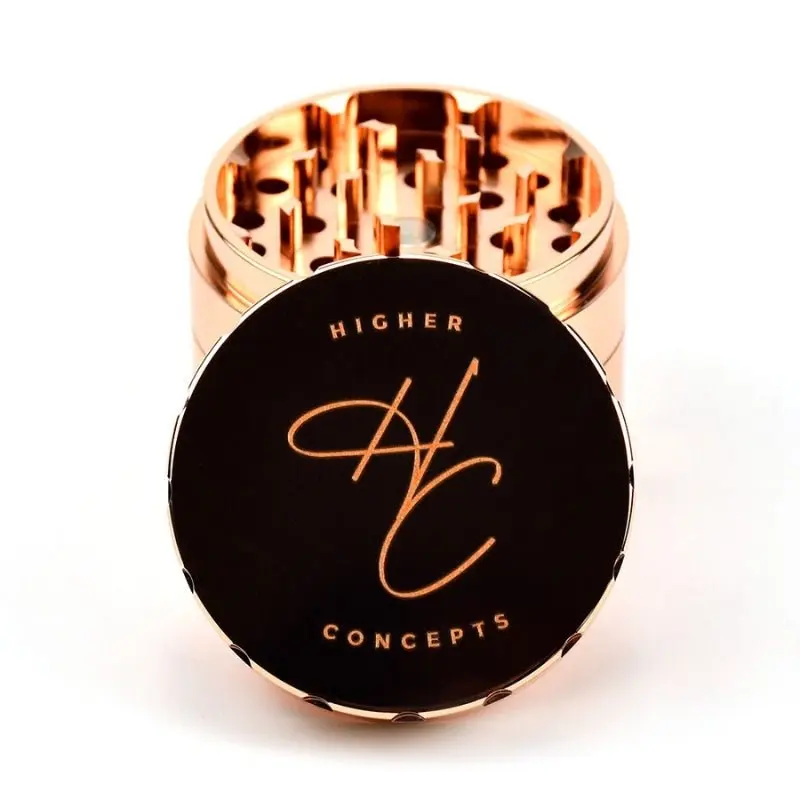 Higher Concepts 4-Part Stainless Steel Grinder - Rose Gold