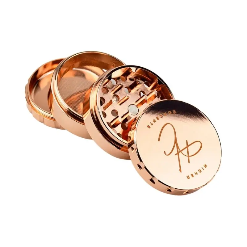 Higher Concepts 4-Part Stainless Steel Grinder - Rose Gold - Image 4