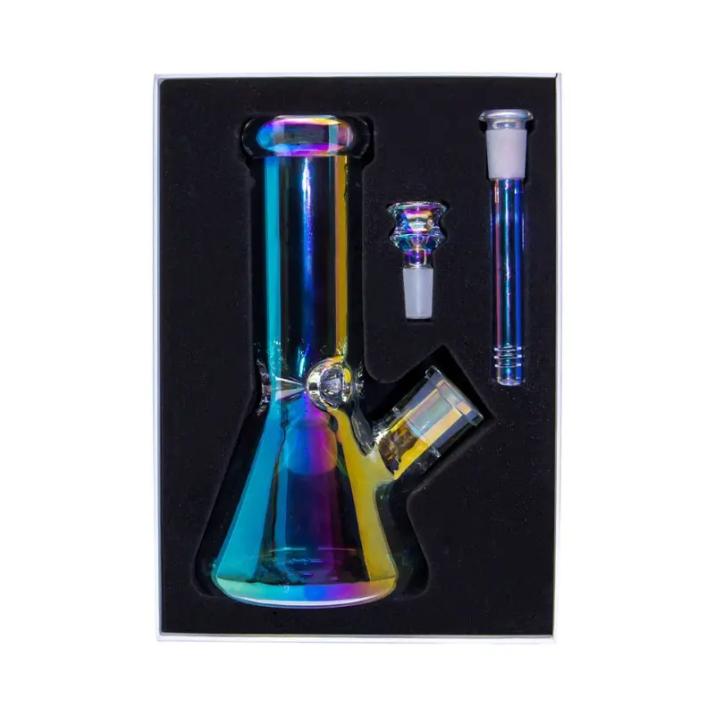 Higher Concepts Heavy Duty Beaker Bong 22cm - Iridescent - Image 10
