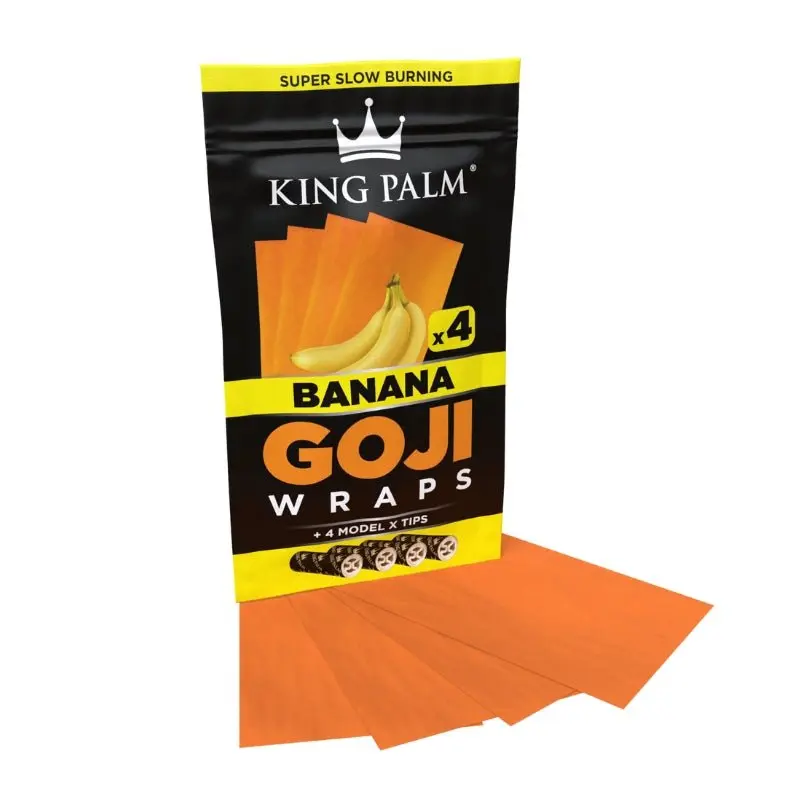 King Palm Flavoured Goji Wraps - Banana (4 Pack) - Image 2