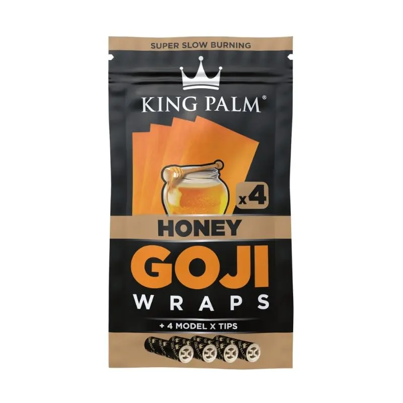 King Palm Flavoured Goji Wraps - Honey (4 Pack)