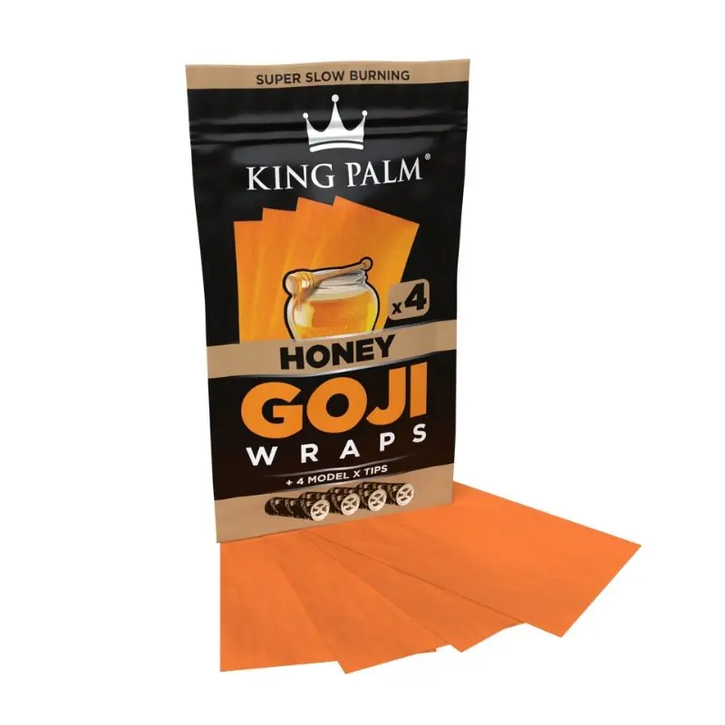 King Palm Flavoured Goji Wraps - Honey (4 Pack) - Image 3