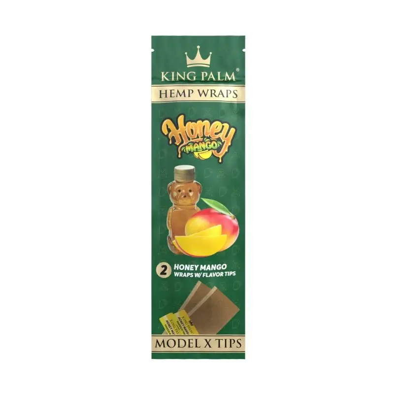 King Palm Flavoured Hemp Wraps - Honey Mango (2 Pack)