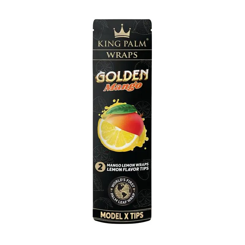 King Palm Flavoured Palm Leaf Wraps - Golden Mango (2 Pack)
