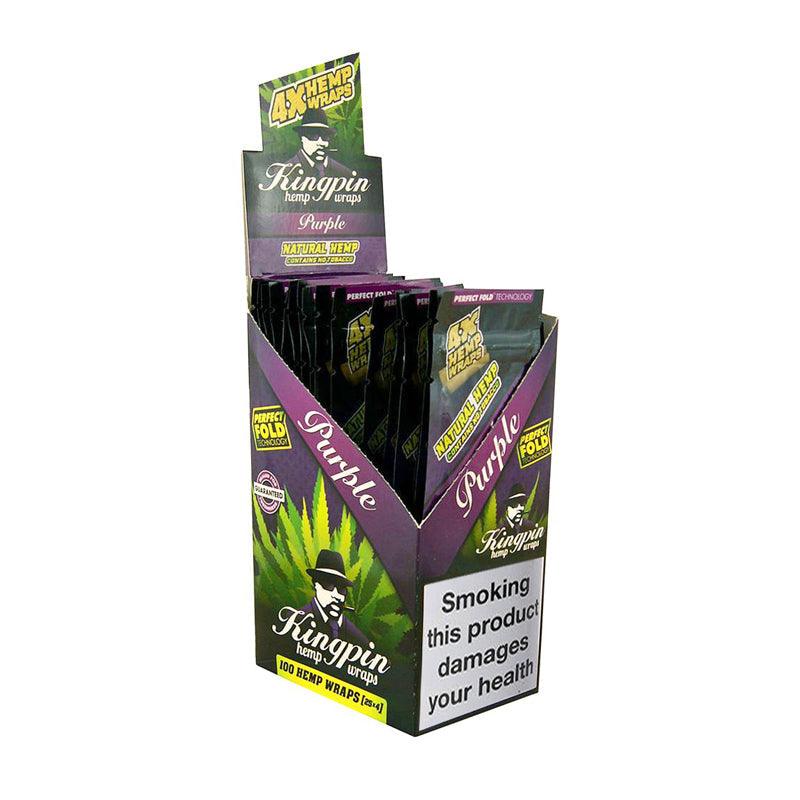 Kingpin Flavoured Hemp Wraps - Goomba Grape (4 Pack) - Image 4