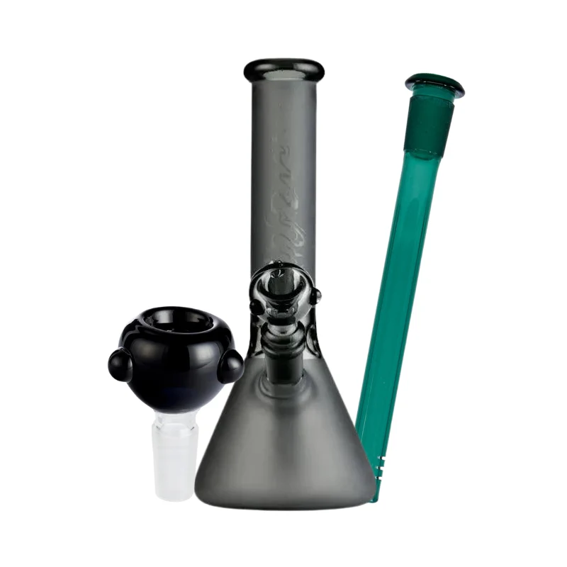 Matte Black Bud Beaker Bong Bundle - Small