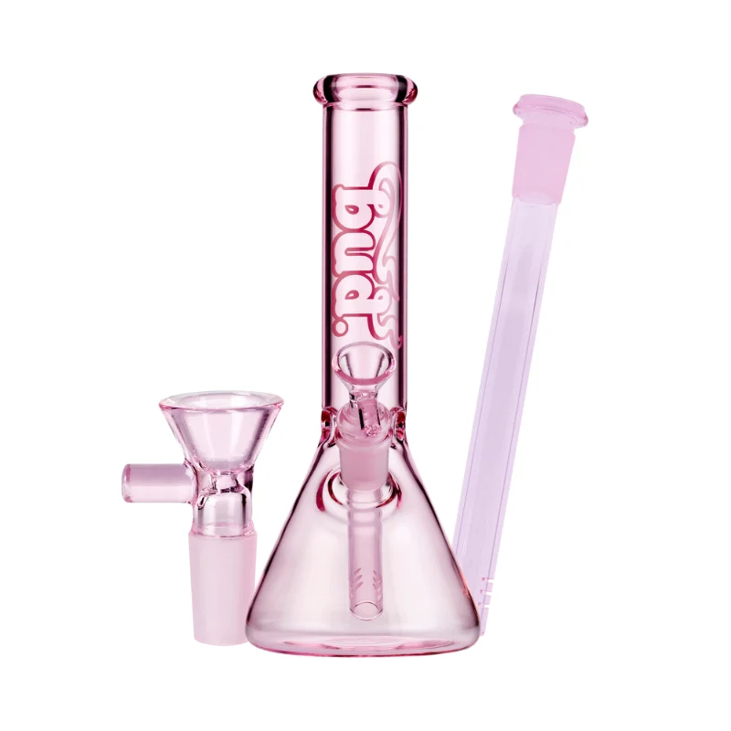 Pink Bud Beaker Bong Bundle - Small