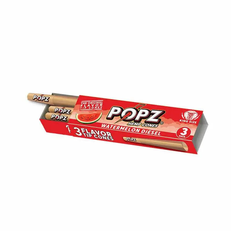 POPZ by King Palm Flavoured Pre-Rolled Hemp Cones (3 Pack) - Image 13