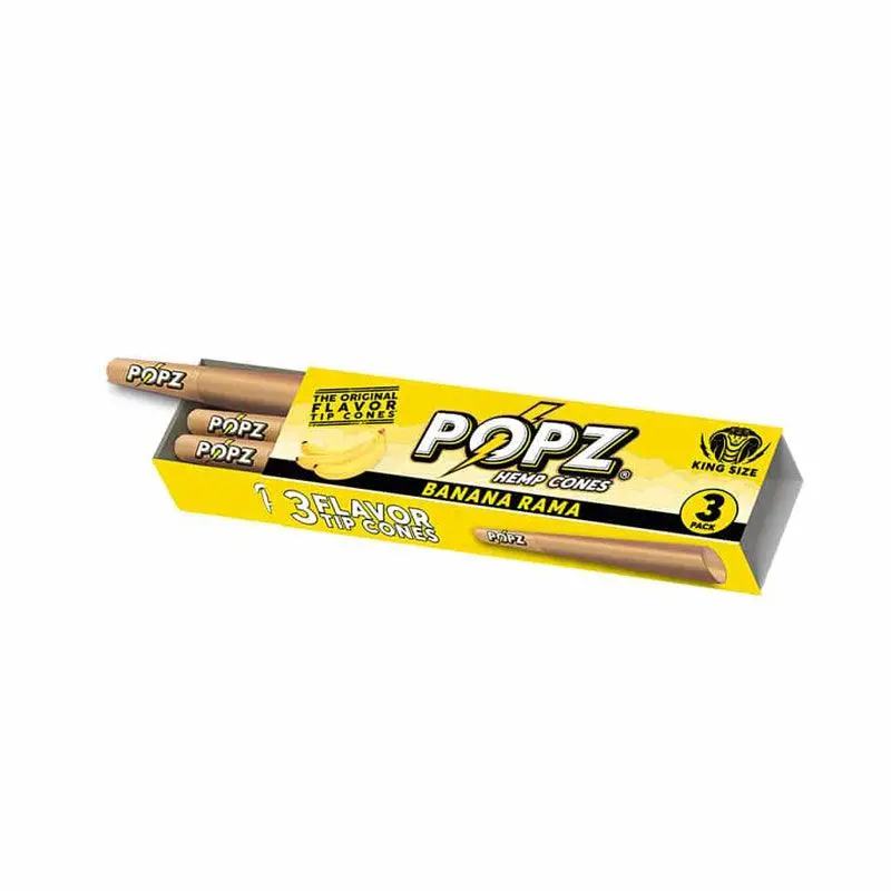 POPZ by King Palm Flavoured Pre-Rolled Hemp Cones (3 Pack) - Image 3