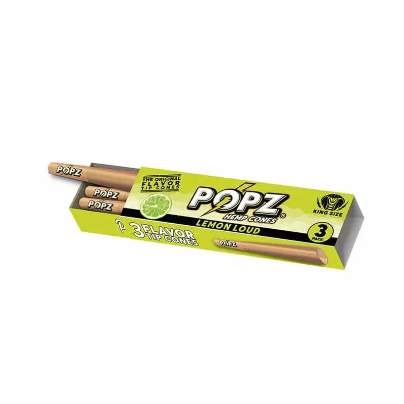 POPZ by King Palm Flavoured Pre-Rolled Hemp Cones (3 Pack) - Image 7