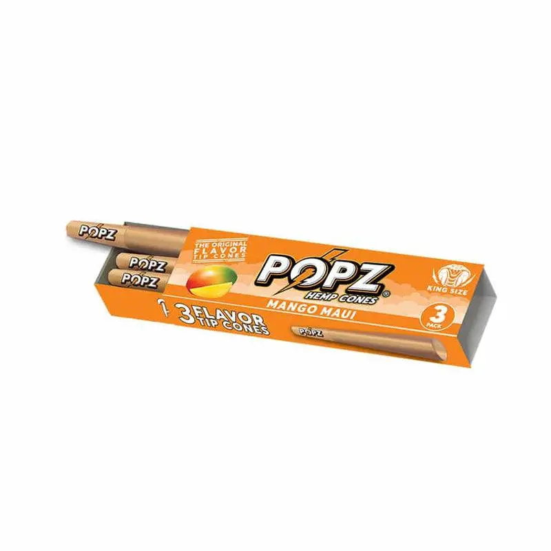 POPZ by King Palm Flavoured Pre-Rolled Hemp Cones (3 Pack) - Image 9