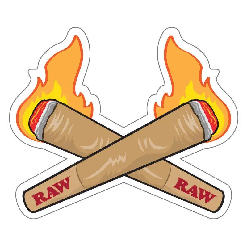 RAW Crossing Cones Sticker - Image 2
