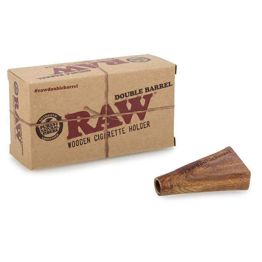 RAW Wooden Double Barrel Cone Holder - 1 1/4 - Image 3