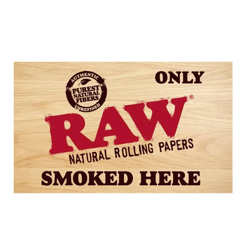 RAW Only Smoked Here Sticker - Image 2