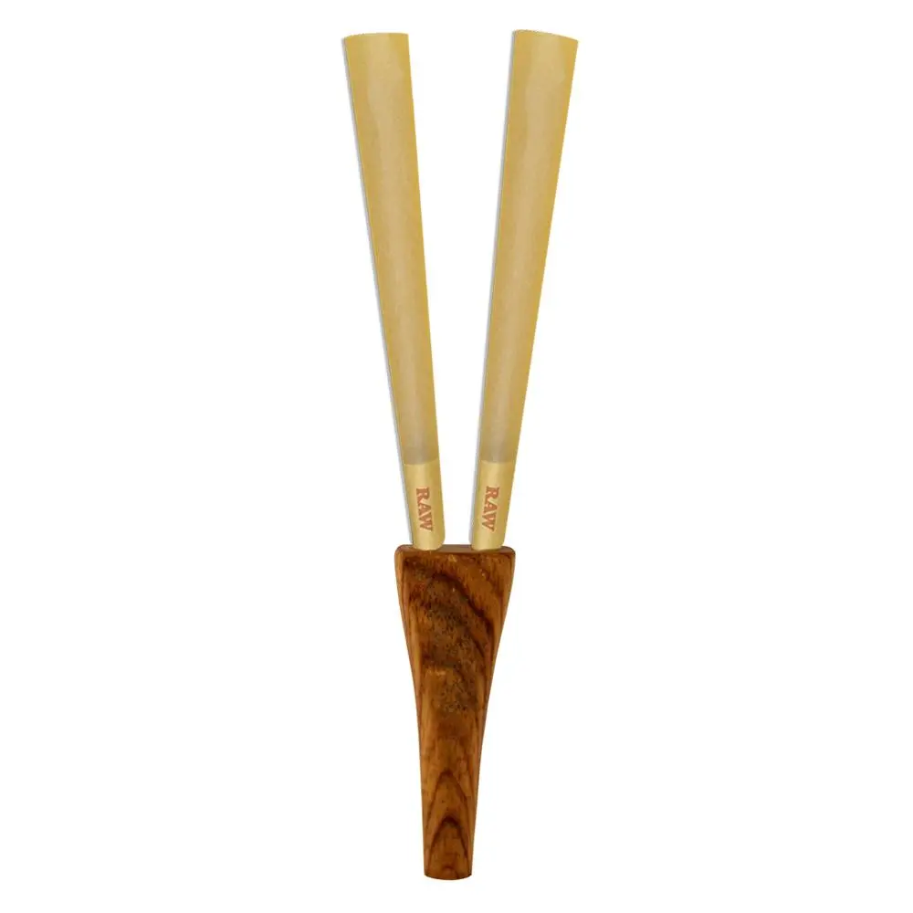 RAW Wooden Double Barrel Cone Holder - King Size - Image 2
