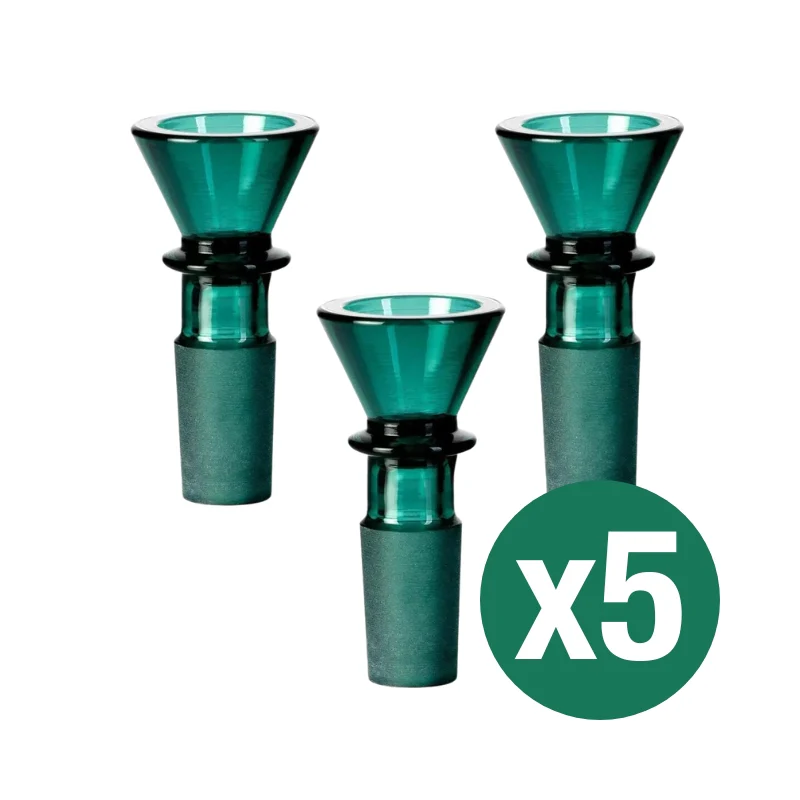 Ribbed Glass Cone Piece 14mm (5 Pack) - Image 3