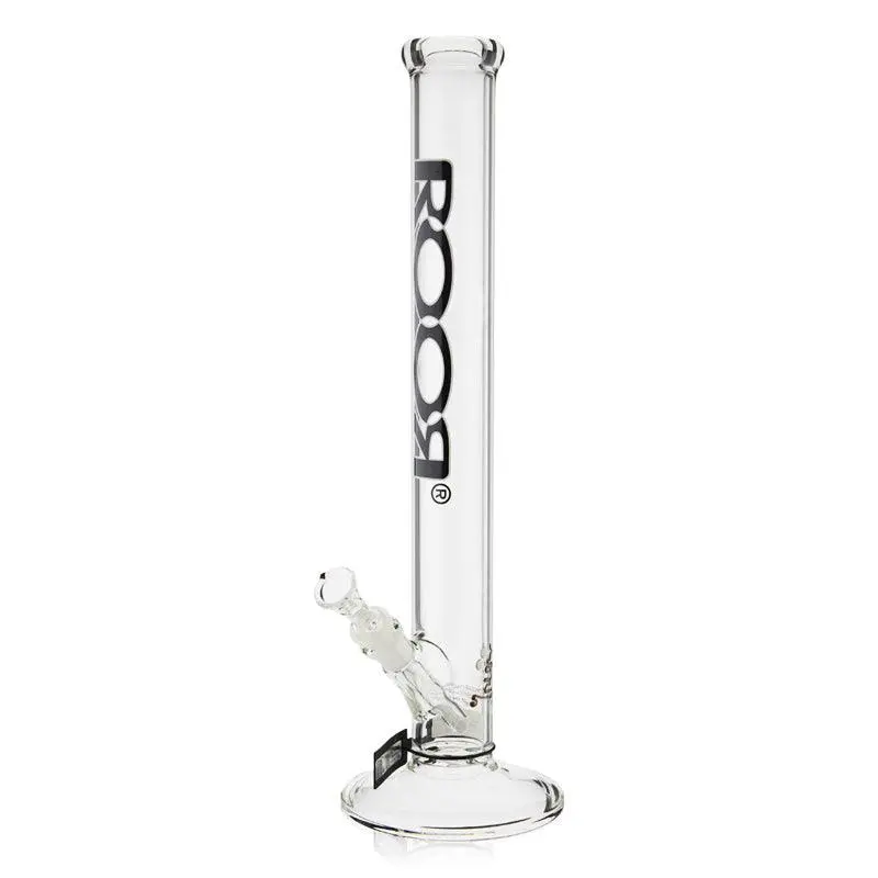ROOR Straight Tube Bong 45cm - Black & White - Image 2
