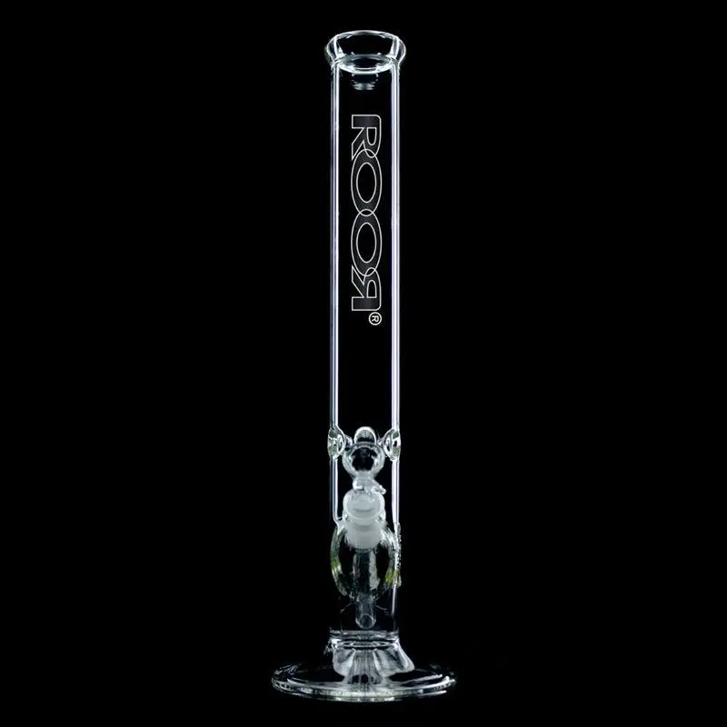 ROOR Straight Tube Bong 45cm - Black & White - Image 4