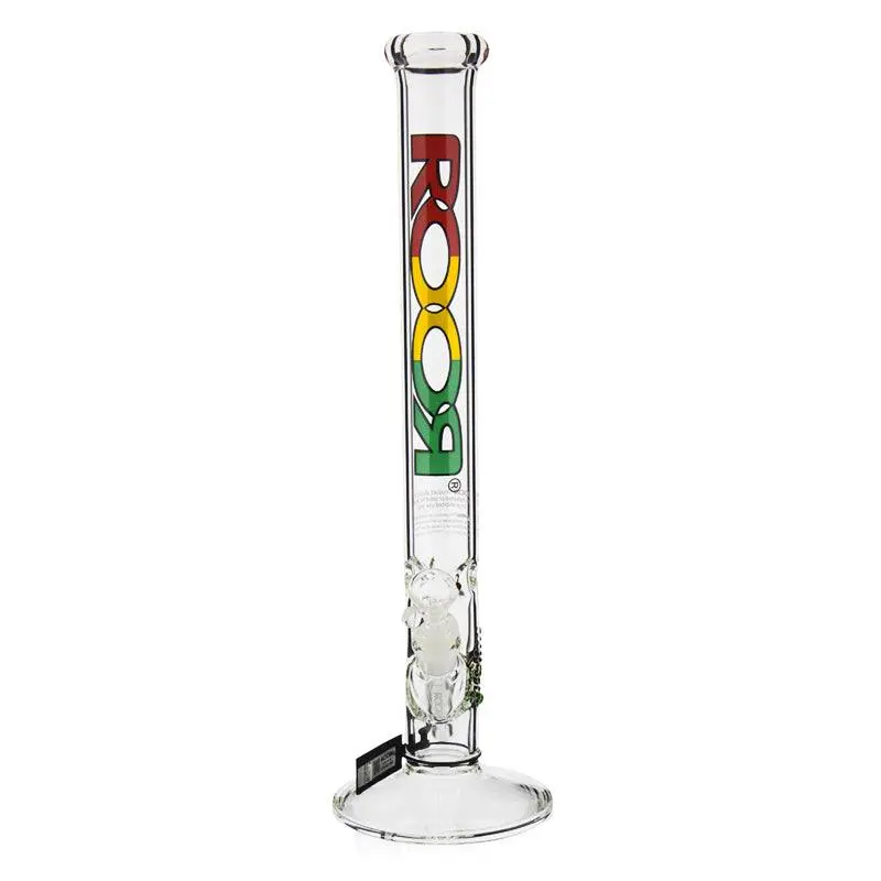 ROOR Straight Tube Bong 45cm - Rasta