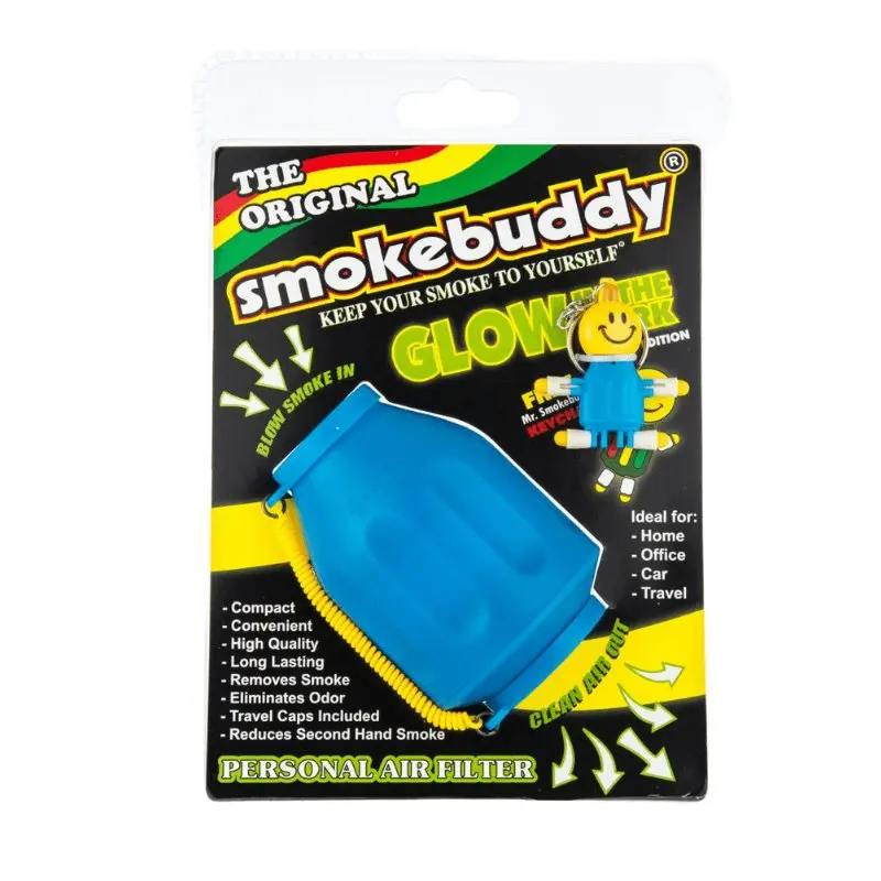 Smoke Buddy Original Personal Air Filter - Glow In The Dark Blue