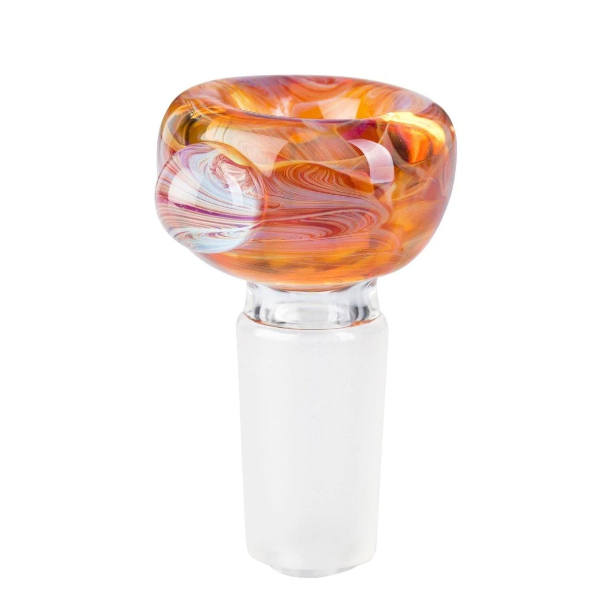 Tribal Glass Cone Piece 14mm - Orange
