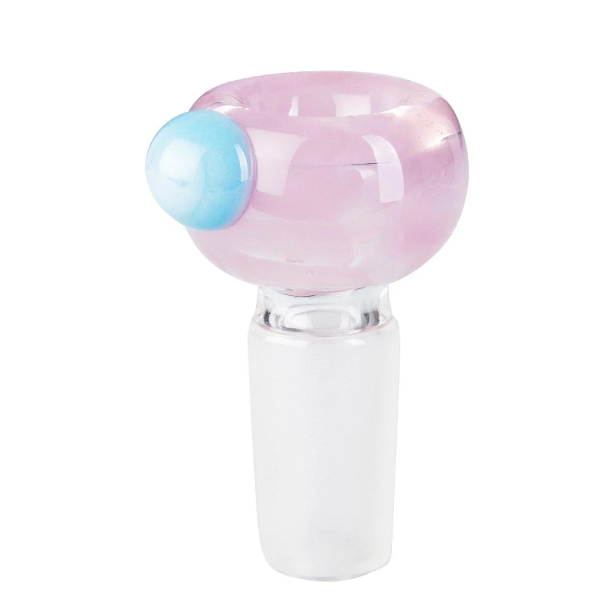 Tribal Glass Cone Piece 14mm - Pink