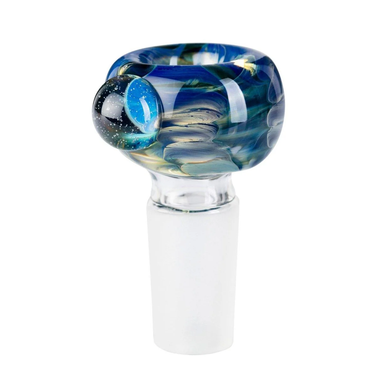 Tribal Glass Cone Piece 14mm - Snakeskin