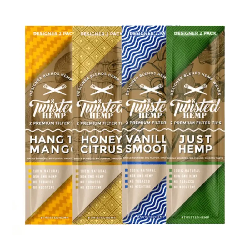 Twisted Hemp Flavoured Hemp Wraps Bundle (4 Flavours)