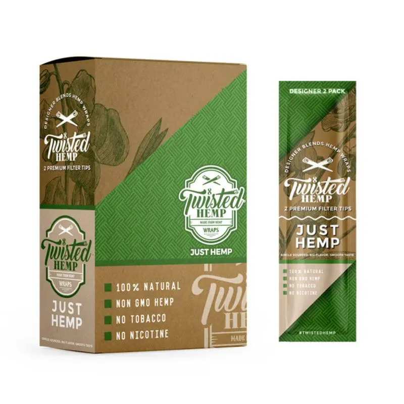 Twisted Hemp Flavoured Hemp Wraps - Just Hemp (2 Pack) - Image 3