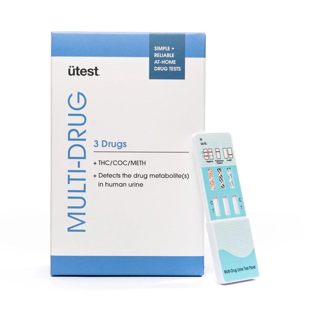 uTest Marijuana THC, Cocaine, Meth 3 Panel Drug Test