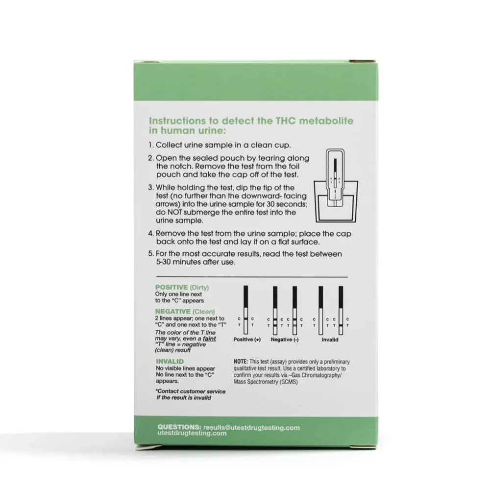 uTest Marijuana THC Ultra Sensitive Drug Test - 15ng/mL - Image 2