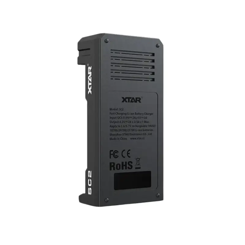 Xmax V3 Pro Battery Charger - XTAR SC2 QC3.0 2-Slot Fast 3A Lithium - Image 6