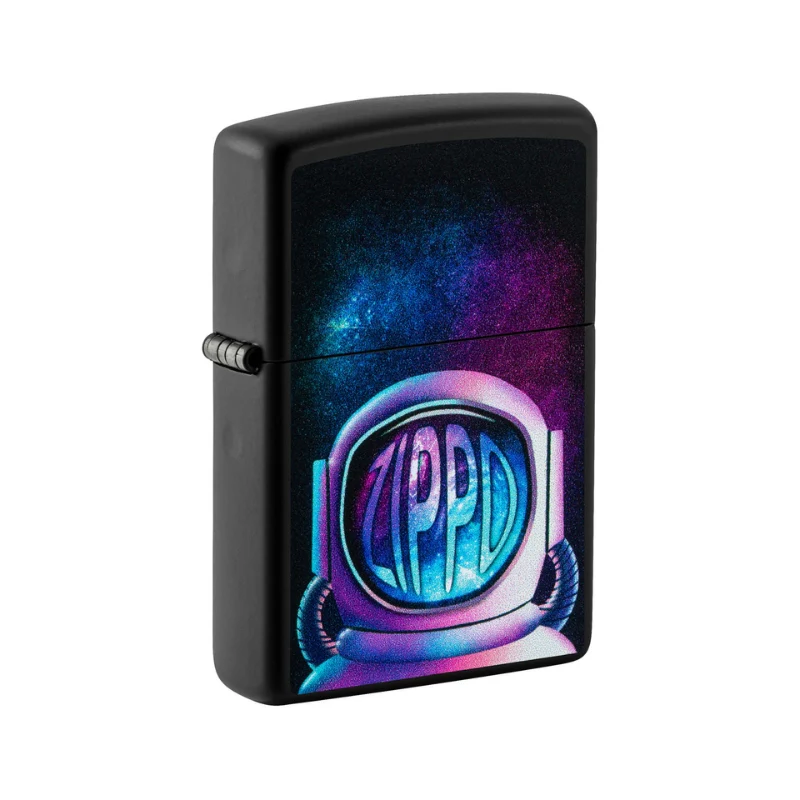 Zippo Astronaut Black Matte Lighter - Image 3