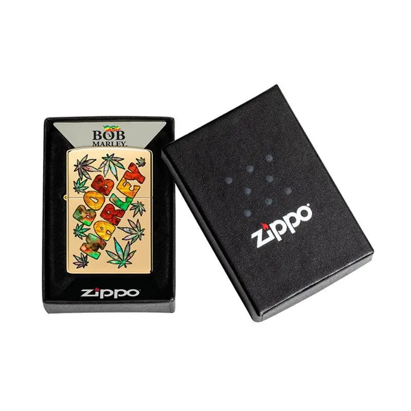 Zippo Bob Marley High Polish Brass Lighter - Image 6