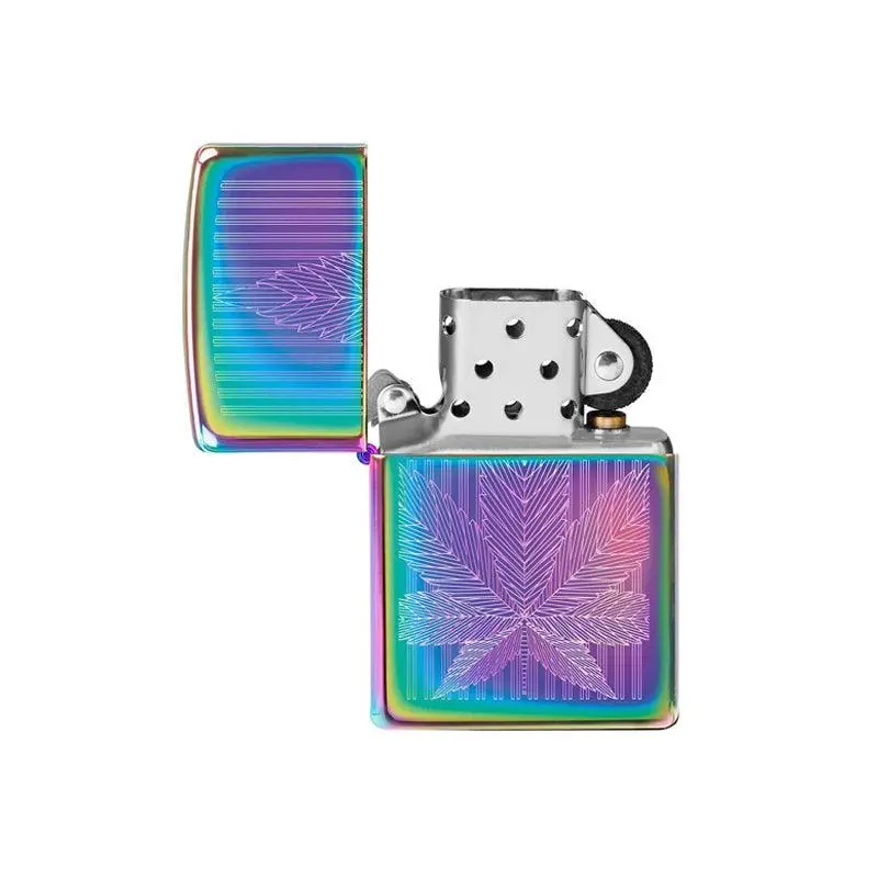 Zippo Cannabis High Polished Multi Colour Lighter - Image 4