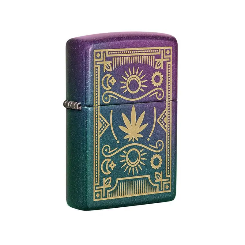 Zippo Cannabis Iridescent Lighter - Image 3