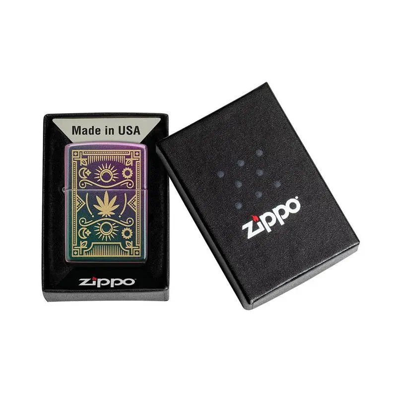 Zippo Cannabis Iridescent Lighter - Image 6
