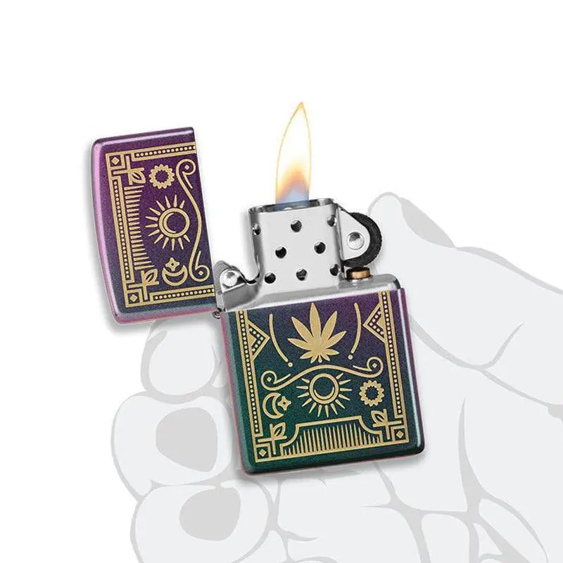 Zippo Cannabis Iridescent Lighter - Image 7