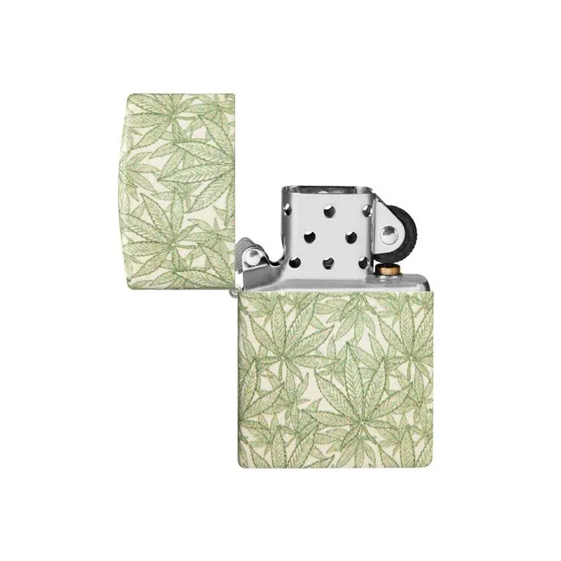 Zippo Cannabis Leaf Matte Lighter - Image 4