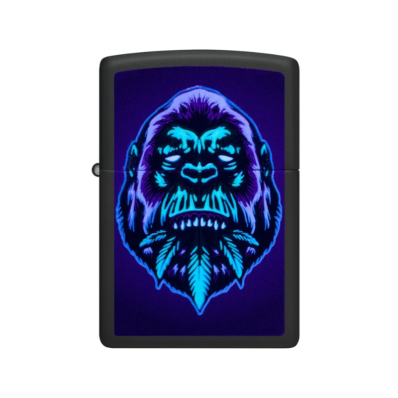 Zippo Cannabis Gorilla Matte Blacklight Lighter - Image 3