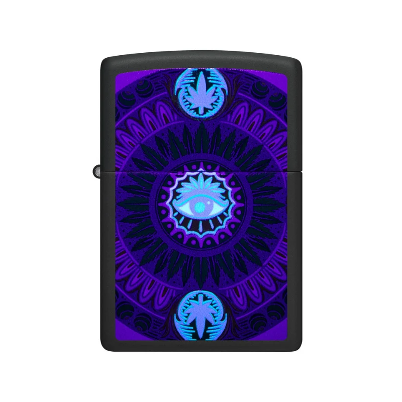 Zippo Cannabis Matte Blacklight Lighter - Image 3