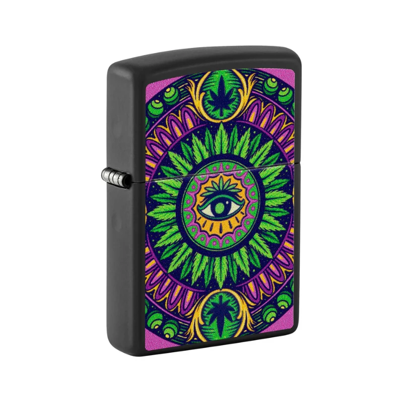 Zippo Cannabis Matte Blacklight Lighter - Image 4