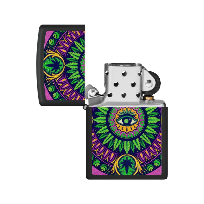Zippo Cannabis Matte Blacklight Lighter - Image 5