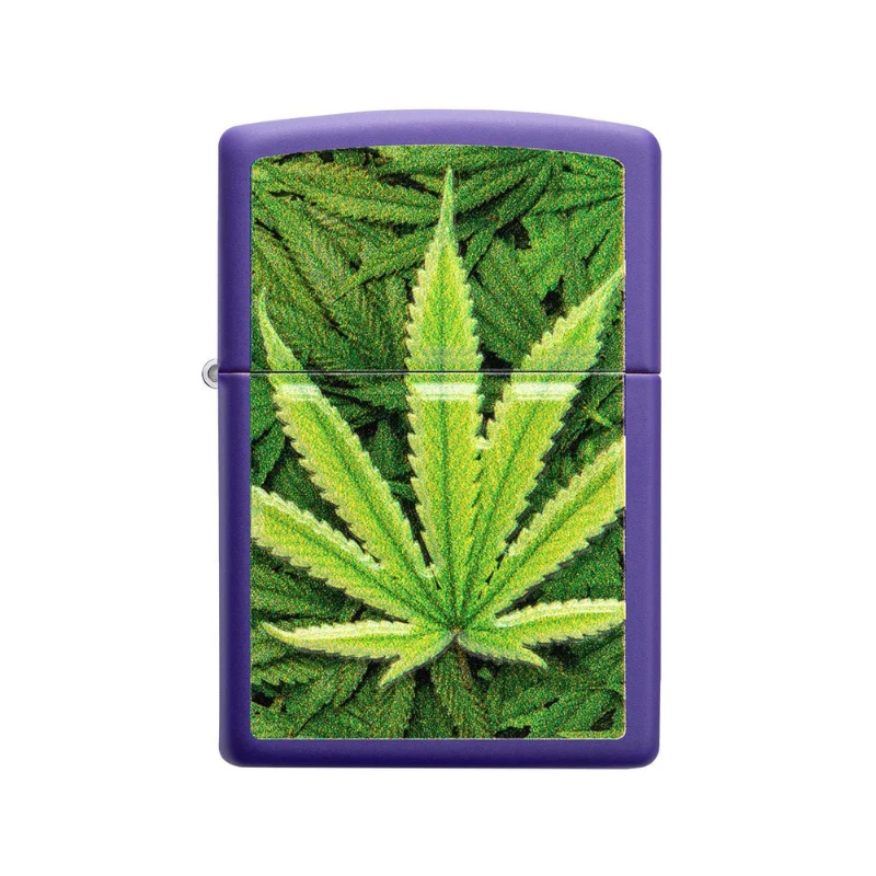 Zippo Cannabis Purple Matte Lighter