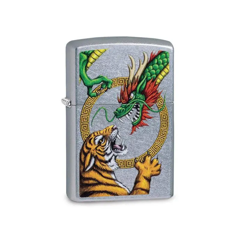 Zippo Chinese Dragon Street Chrome Lighter - Image 2