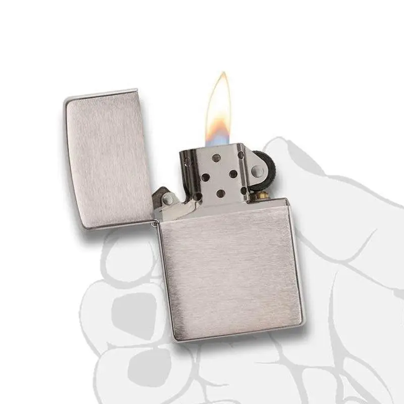 Zippo Classic Brushed Chrome Lighter - Image 6