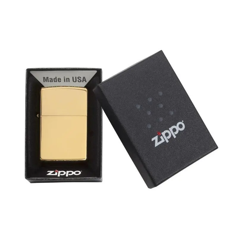Zippo Classic High Polish Brass Lighter - Image 5
