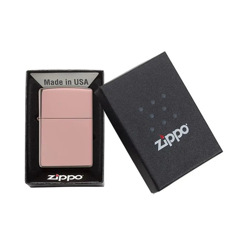 Zippo Classic High Polish Rose Gold Lighter - Image 6