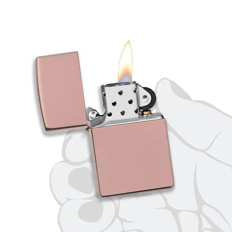 Zippo Classic High Polish Rose Gold Lighter - Image 7