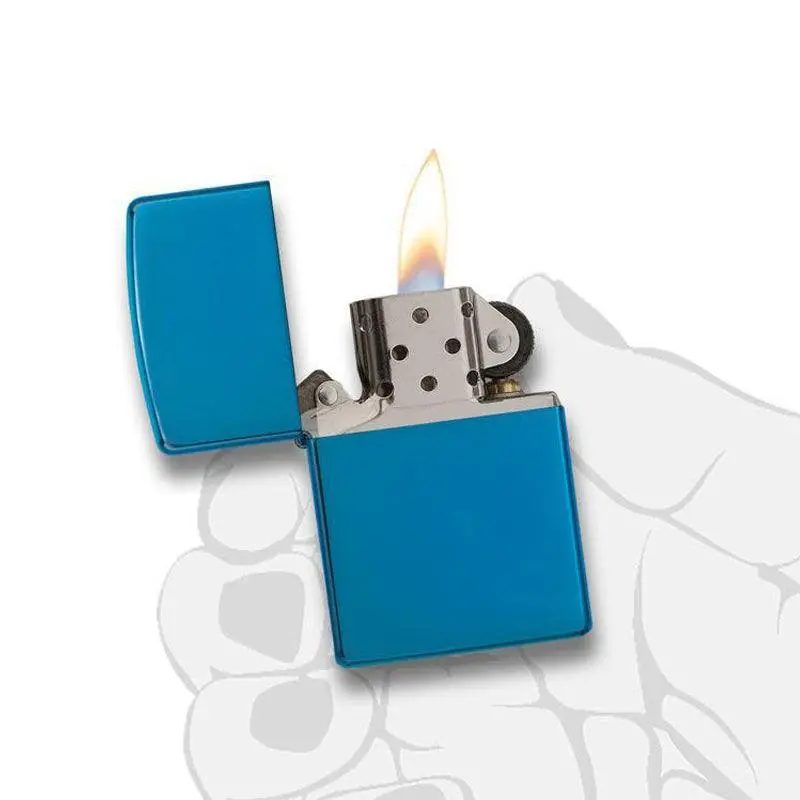 Zippo Classic High Polish Sapphire Lighter - Image 6